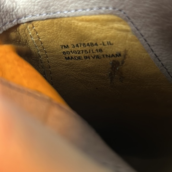 Frye Lilac Reed Cutout Woven Leather Bootie Size - Picture 6 of 8